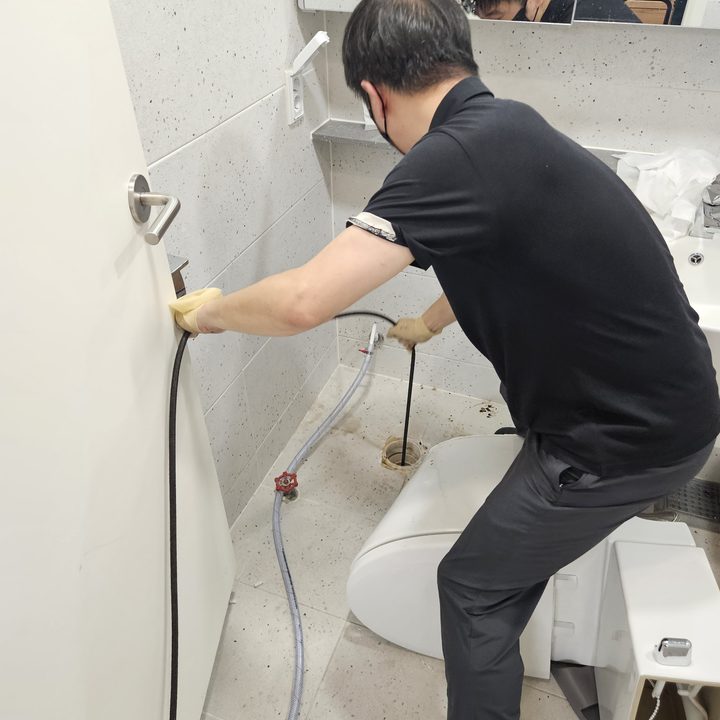 용산구 용문동 하수구막힘 시공 현장 사진 1