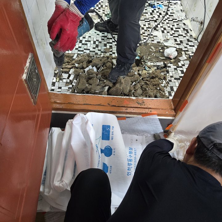 용산구 남영동 하수구막힘 시공 현장 사진 2