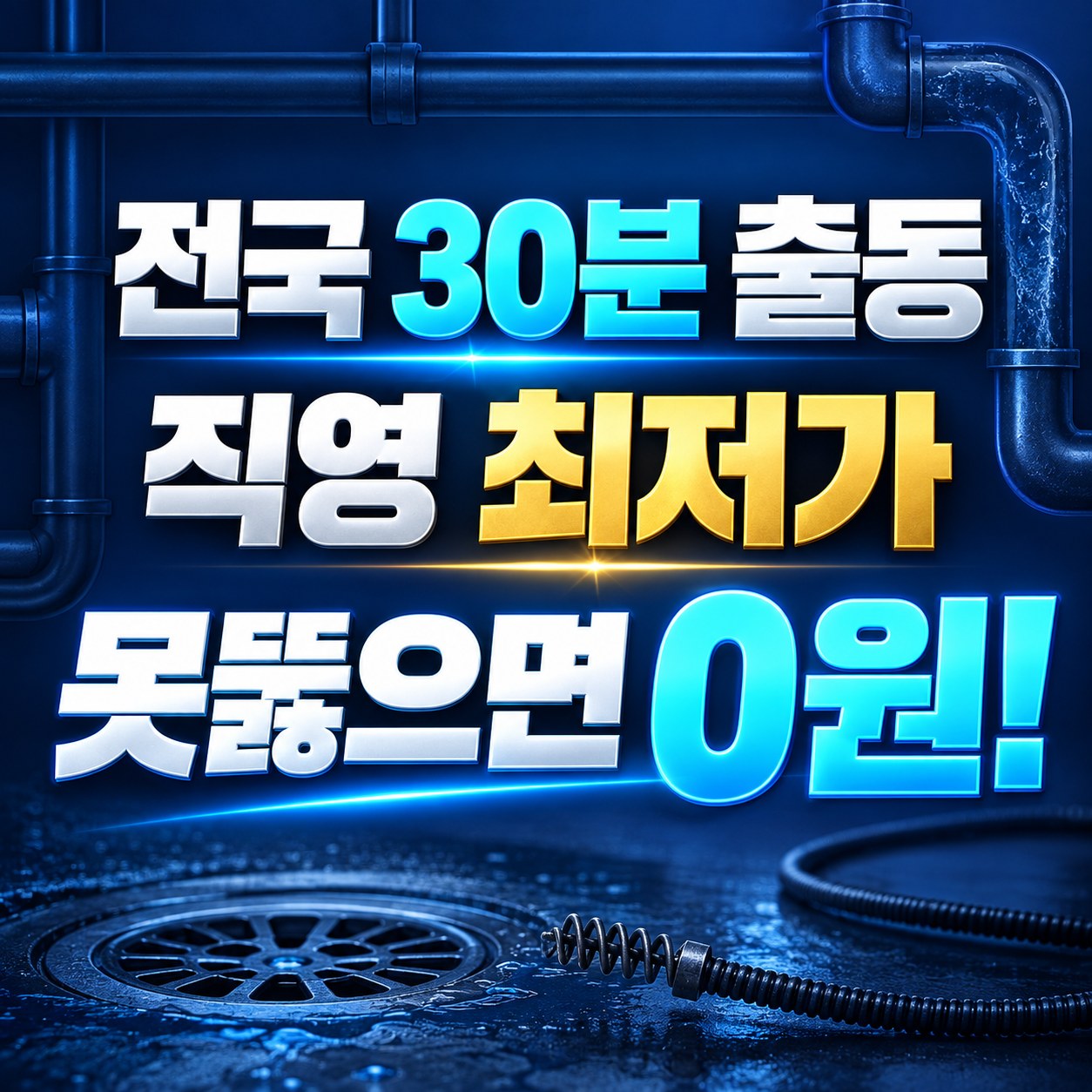 용산구 청파동 하수구막힘 뚫는 업체 뚫뚫배관 직영 출동 안내