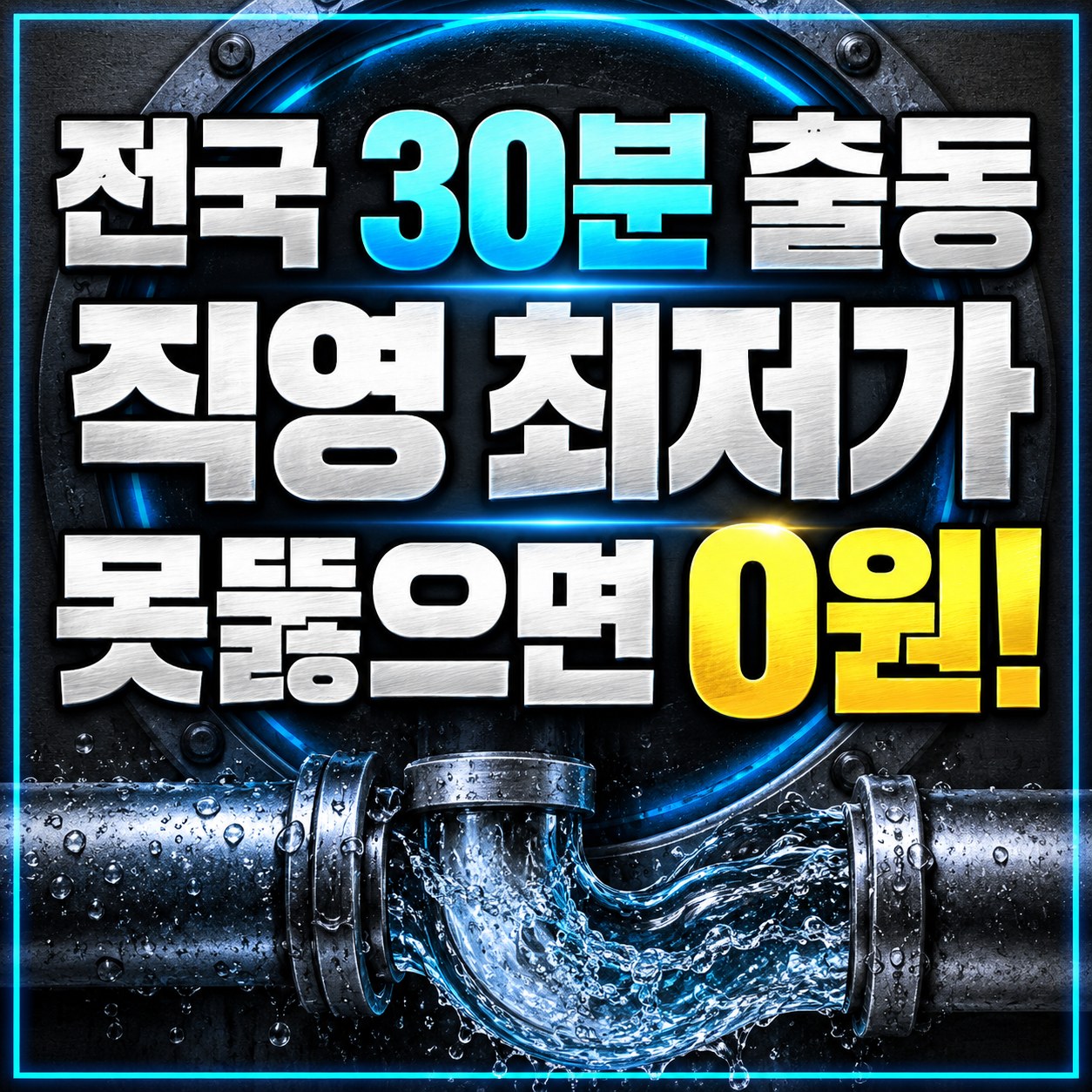 종로구 숭인동 하수구막힘 뚫는 업체 뚫뚫배관 직영 출동 안내